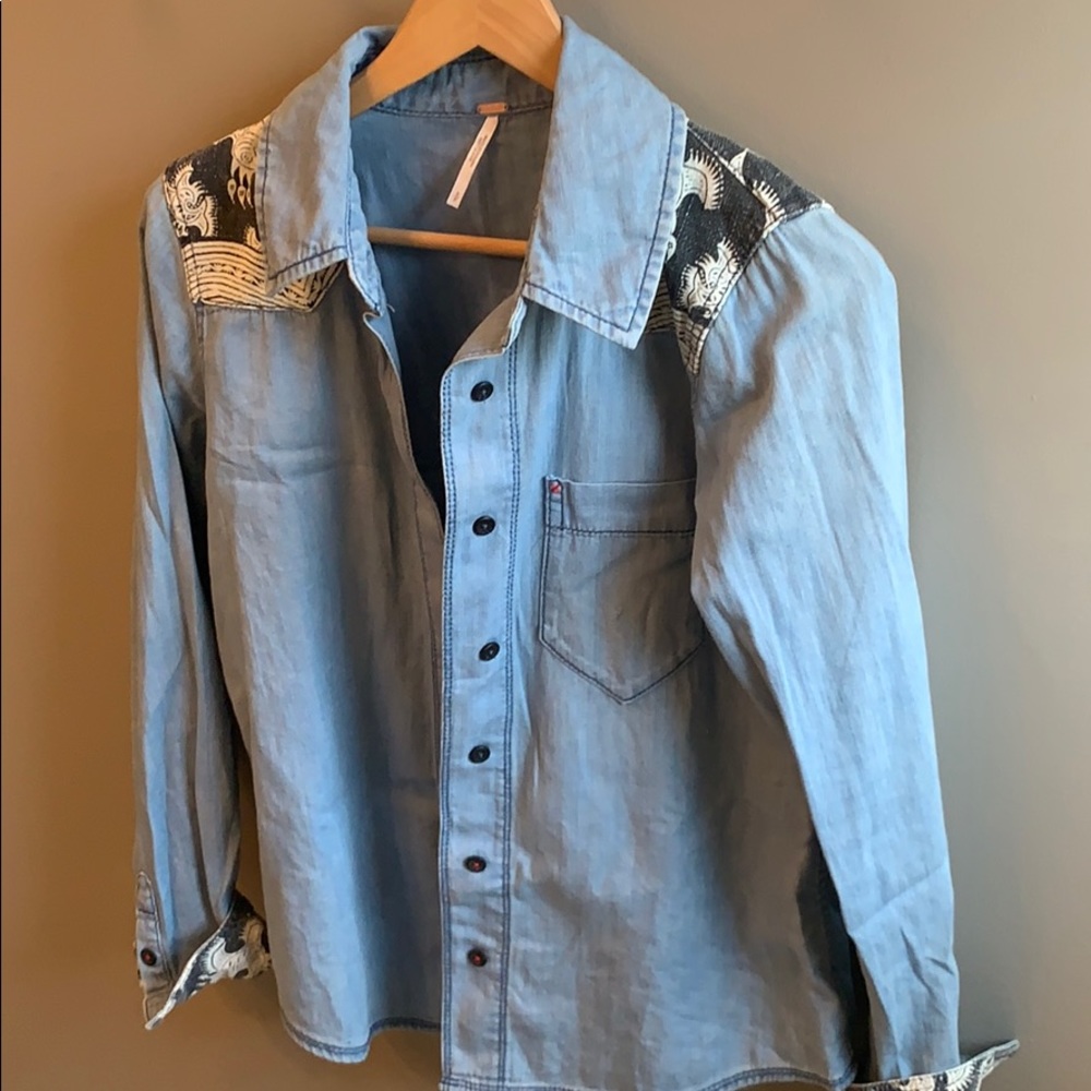 Free people button up